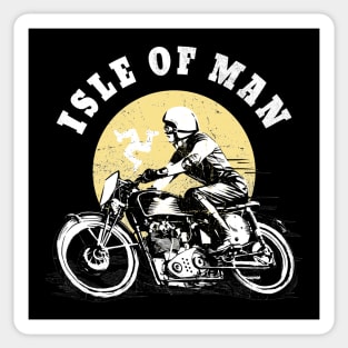Isle Of Man Retro Vintage Biker Racing Manx Flag Sticker